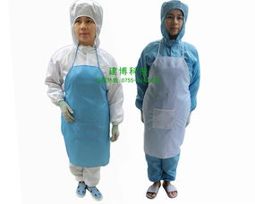 廠家直銷(xiāo)無(wú)塵圍裙 帶兜白色潔凈食品工作圍裙