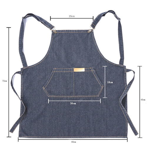 圍裙防水加大加長(zhǎng)定制印字奶茶咖啡店餐廳美甲韓版時(shí)尚男女工作服