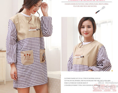 【0廠家直銷韓式廚房長(zhǎng)袖三棵樹刺繡棉麻圍裙女士防水防油反穿衣批發(fā)】義烏市進(jìn)財(cái)塑料袋廠 - 產(chǎn)品庫