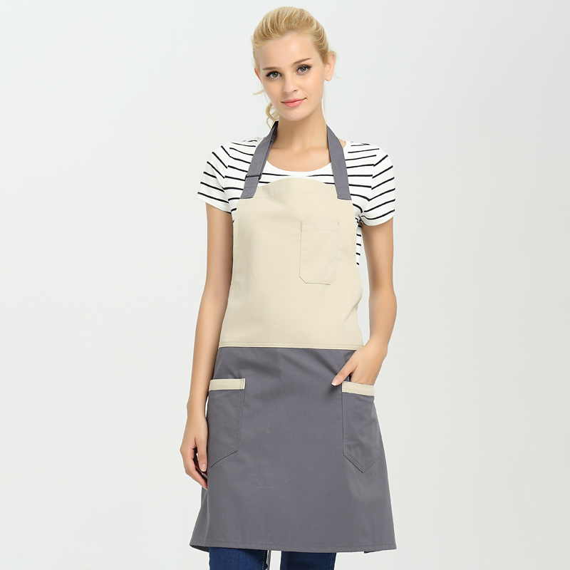 圍裙廚房定制工作服咖啡店廚師成人創意做飯圍腰家居女奶茶店logo - 360購物