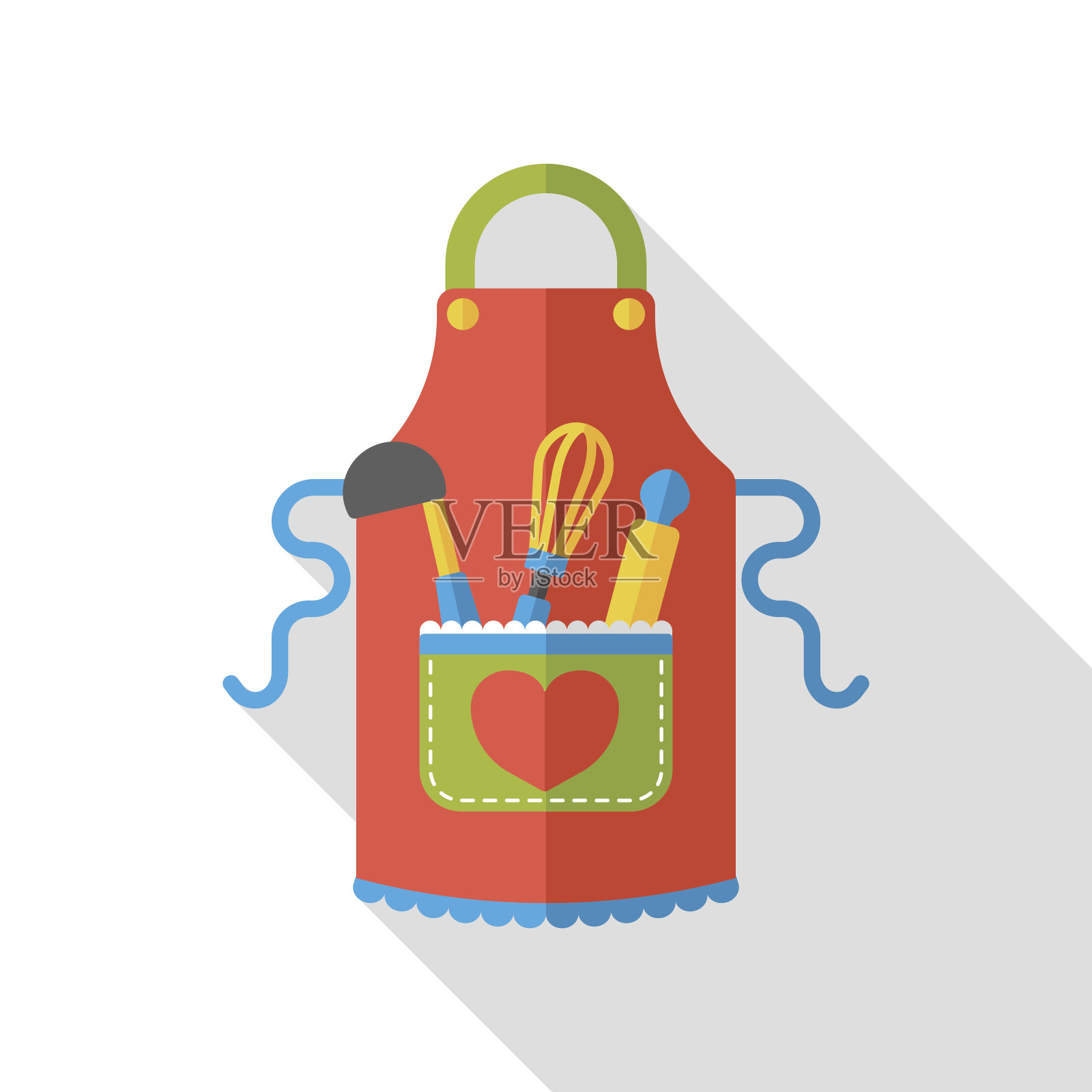 廚房圍裙平面圖標