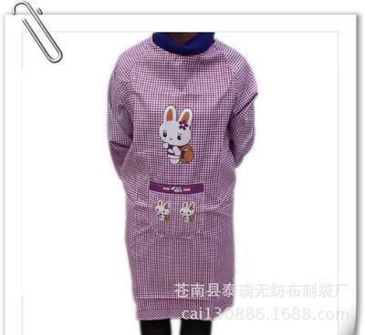 【廠家供應 棉布圍裙 小格子白兔圍裙 圍裙定做】價格,廠家,圖片,圍裙,蒼南縣泰瑞無紡布制袋廠-