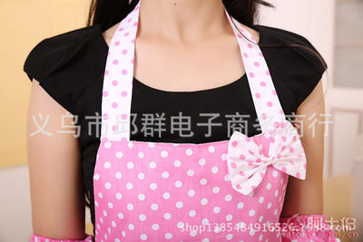 【無廠家圍裙批發(fā)粉點點棉布雙層圍裙蝴蝶結圍裙時尚】義烏市邱群電子商務商行 - 產品庫