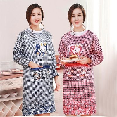 時(shí)尚女士蕾絲花邊圍裙女防水漂亮荷葉邊廚房家用韓版北歐工作做飯